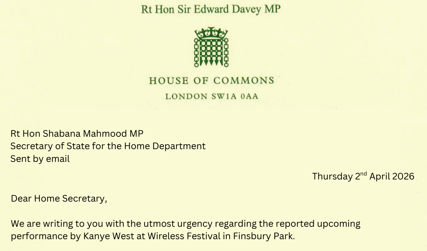 Lib Dems Condemn Kanye West Announcement